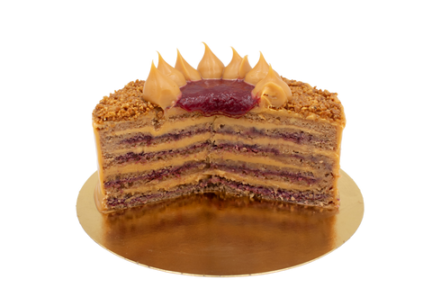 Panqueque Nuez Manjar Frambuesa