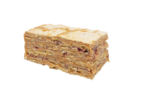 Tronco Hojarasca Frambuesa Manjar